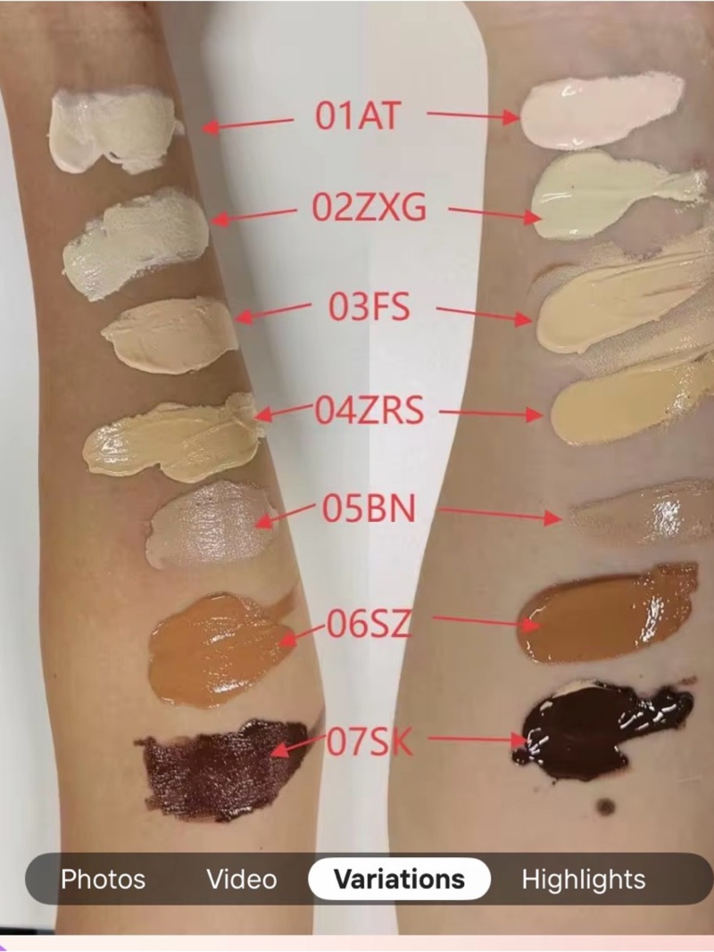 Body Liquid Concealer & Color Corrector Palette - Multi Shade (01AT to 07SK)